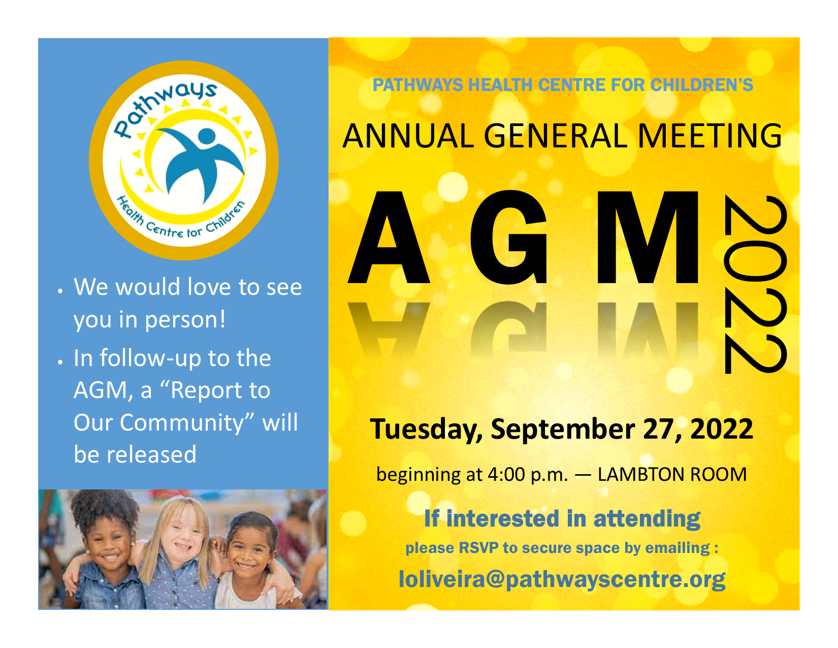 Annual General Meeting – September 27, 2022