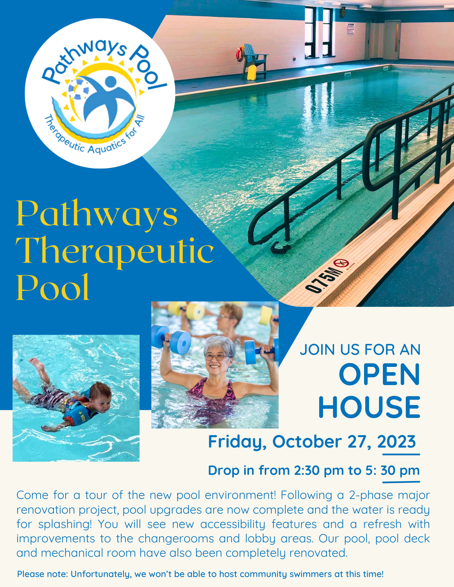 Celebrating the Re-Opening of the Therapeutic Pool