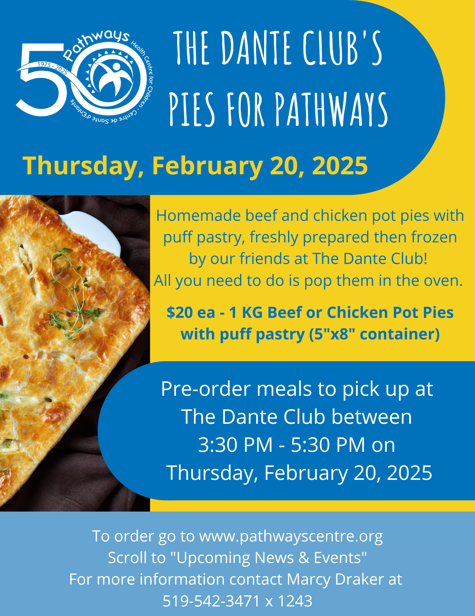 Pies for Pathways Fundraiser – February 20, 2025